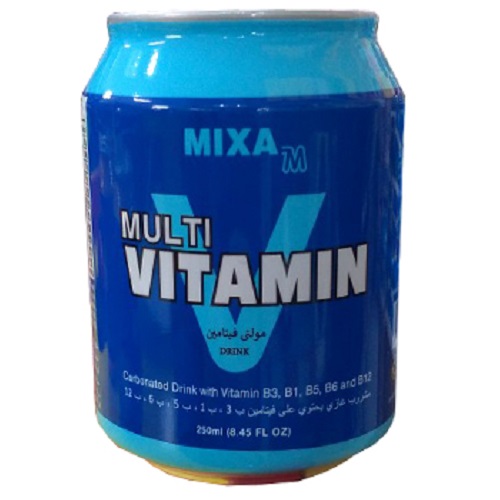 نوشیدنی مولتی ویتامین وی میکسا رنگ آبی - 250 سی سی