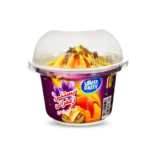 بستنی زعفرانی لیوانی دایتی - 100 گرم