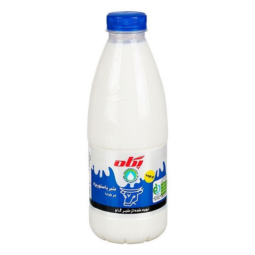 شیر پرچرب بطری پگاه - 1 لیتر
