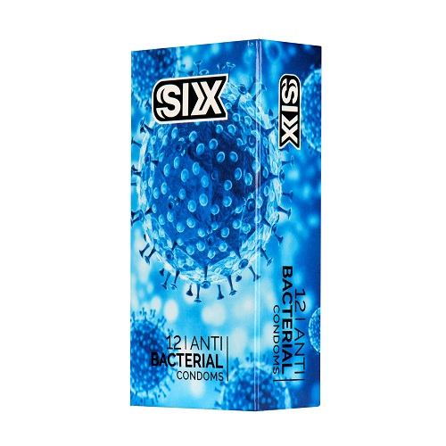 کاندوم سیکس مدل آنتی باکتریال - بسته 12 عددی