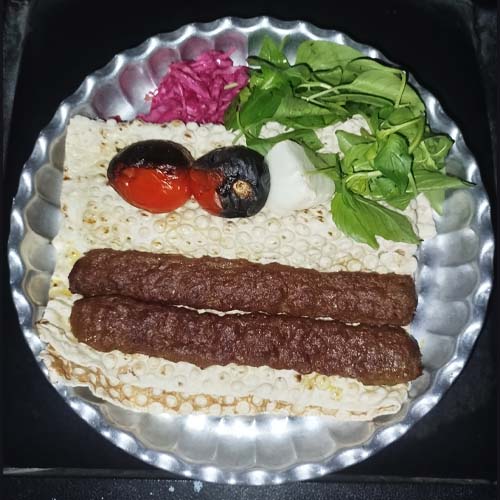 خوراک کوبیده دو سیخ