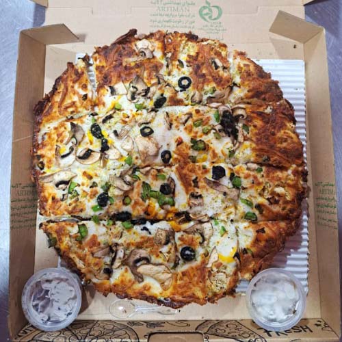 پیتزا یونانی دونفره
